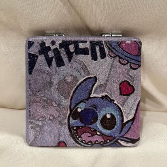 Disney Lilo & Stitch So Happy Stitch Compact Mirror Pocket Makeup Mirror NEW - Picture 1 of 4